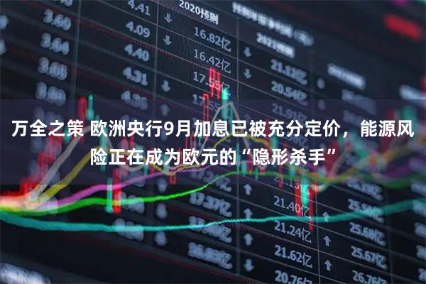 万全之策 欧洲央行9月加息已被充分定价，能源风险正在成为欧元的“隐形杀手”