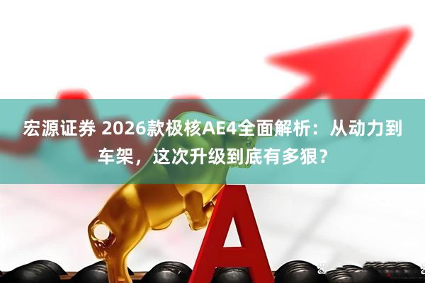 宏源证券 2026款极核AE4全面解析：从动力到车架，这次升级到底有多狠？